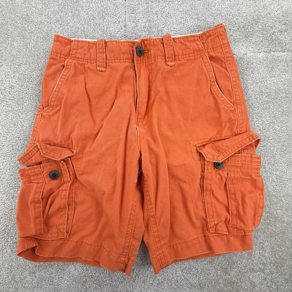 American‎ Eagle Cargo Shorts Orange Men's 30 Inseam 10