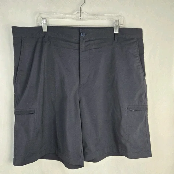 Chaps Golf Performance Cargo Shorts Mens 40 Navy 9 In Inseam Athleisure Tee Time