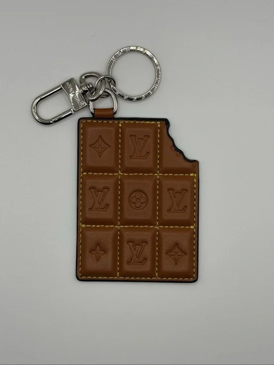 Louis Vuitton Tan Chocolate Bar Monogram Key Charm
