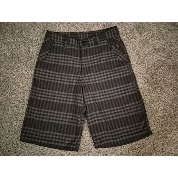 Lululemon Commission Shorts Mens 30 Black Plaid 10