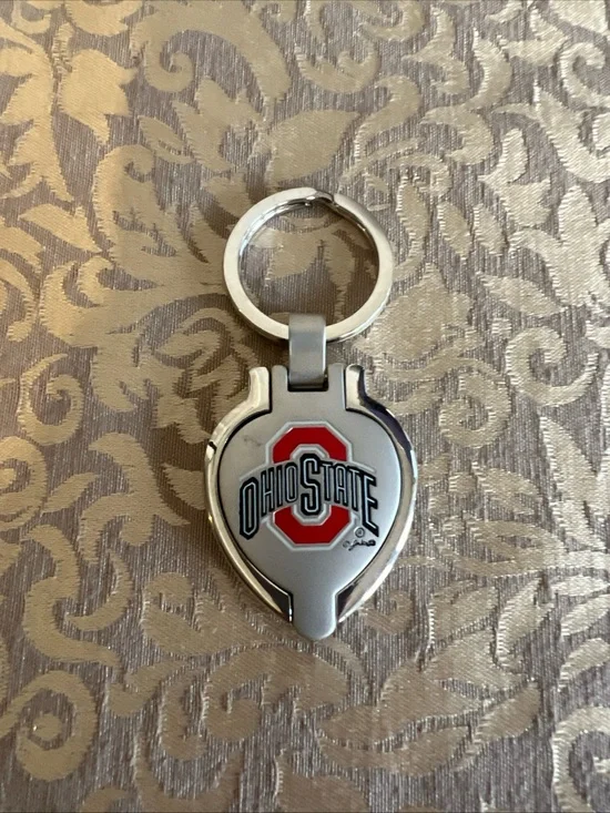 Ohio State Heart Locket Key Chain / Picture Frame - Game Day  Football Sports