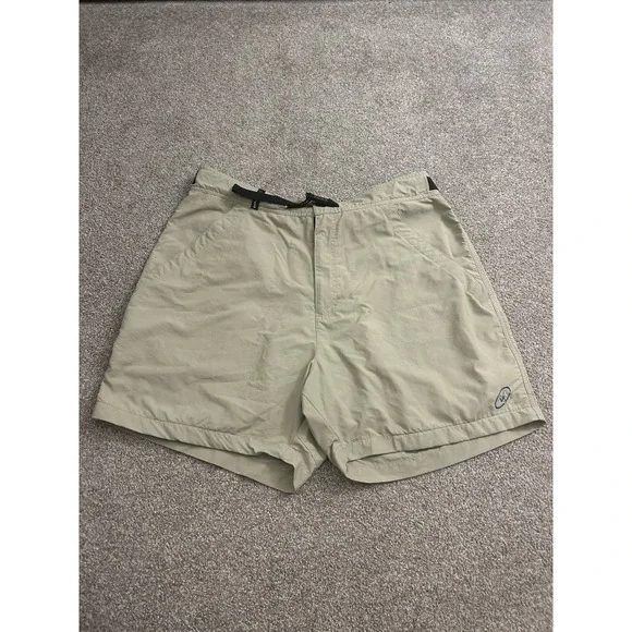 Cloudveil Hiking Shorts Mens 38 Tan Excellent Supplex Nylon Belted Cargo Trail