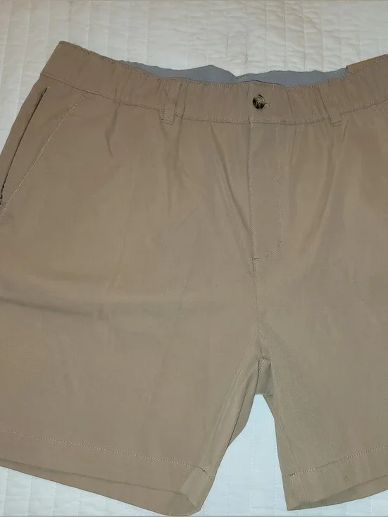 NWT Wowie Daily Short Casual Stretch Khaki Tan Men's XL