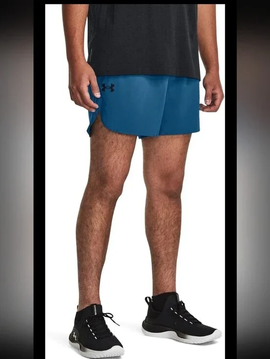 Under Armour Men’s Large Vented Teal Fitted Athletic Shorts New With Tags