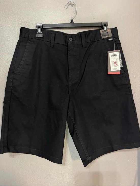 Vans Black Flat Front Men's Shorts