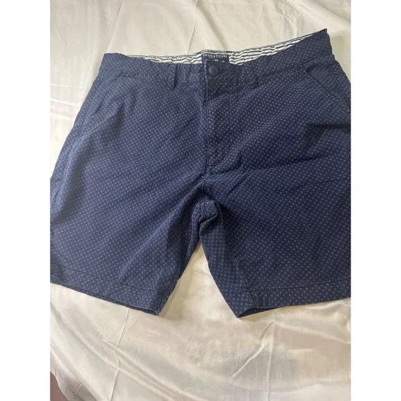 Denim & Flower Ricky Singh Men's Navy Patterned Chino Shorts | Size 34