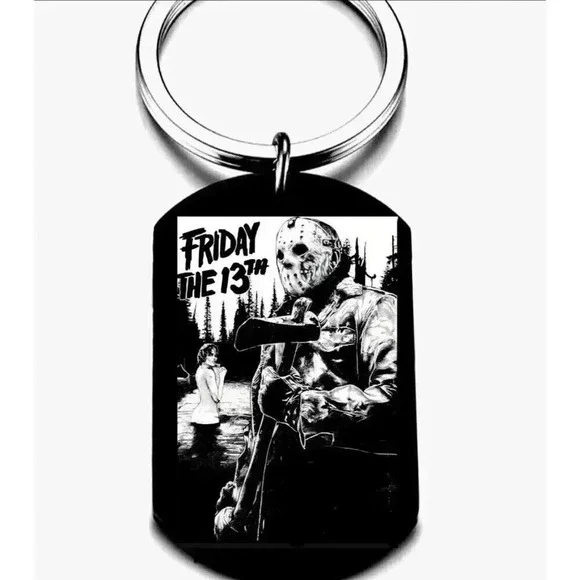 Friday The 13th Jason Hot Horror Series Killer Art Keychain