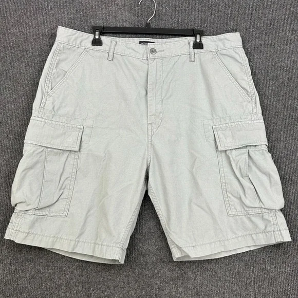 Levi's Men's 38 Shorts Gray Ripstop Utility Cargo Outdoors Hiking Casual