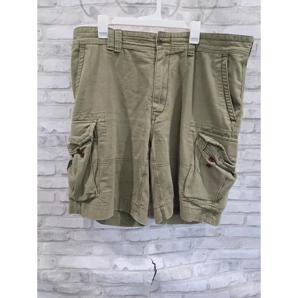 Polo Ralph Lauren Shorts Sz 40 Olive Green Short Cargo Vtg Summer y2k vibes