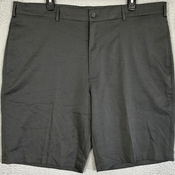 NEW Walter Hagen Shorts Mens 40 Dark Grey Golf Chino Performance Stretch Pockets