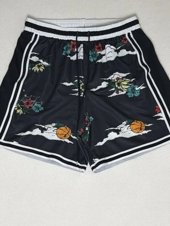 Nike Dri-FIT DNA+ Men's Basketball Shorts with a black and white 