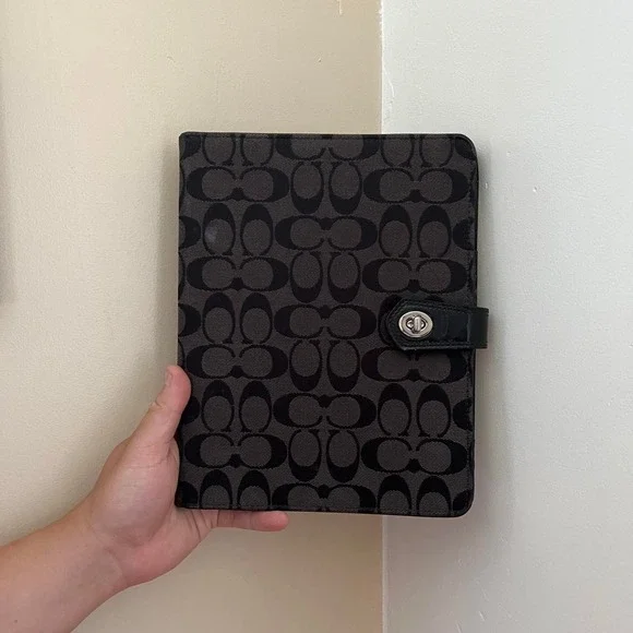 Y2K 2000s Coach Signature Cs Monogram Turn Lock IPad Case