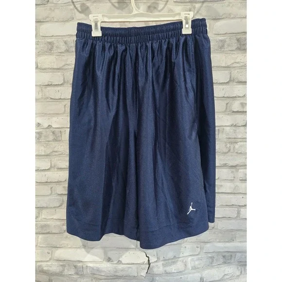 Vintage Nike Air Jordan Basketball Shorts Men's XL 20th Anniversary Navy Shiny