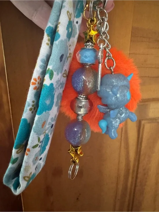 Handmade Tokidoki bag charm- authentic Unicorno