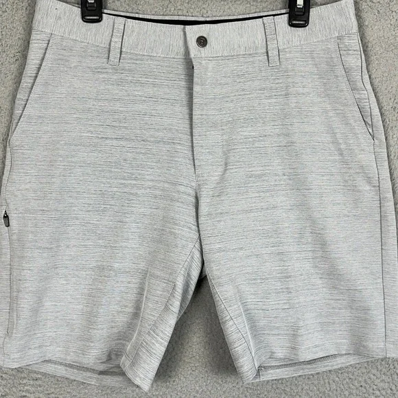 BYLT Kinetic Shorts Mens Large Grey Heather Chino Performance Athletic Stretch