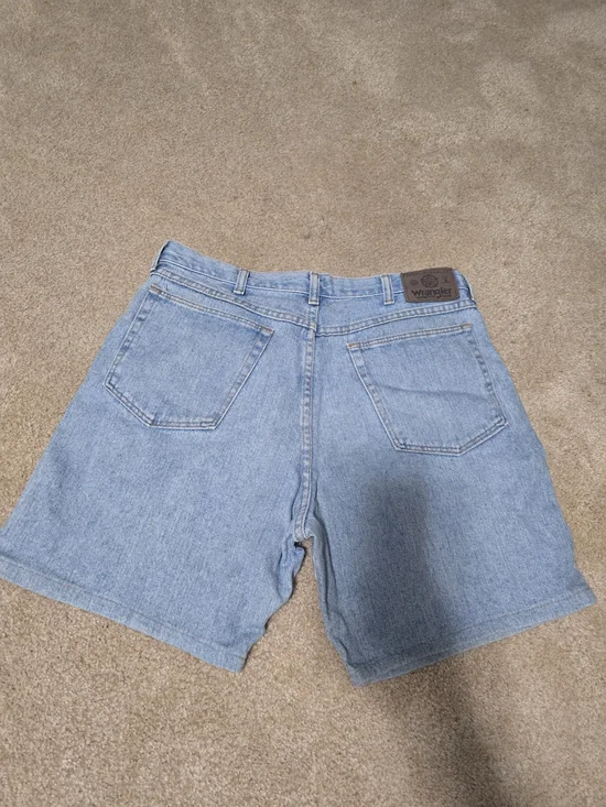 Wrangler WA250K Light Wash Denim Shorts Men's Size 34 Made in USA