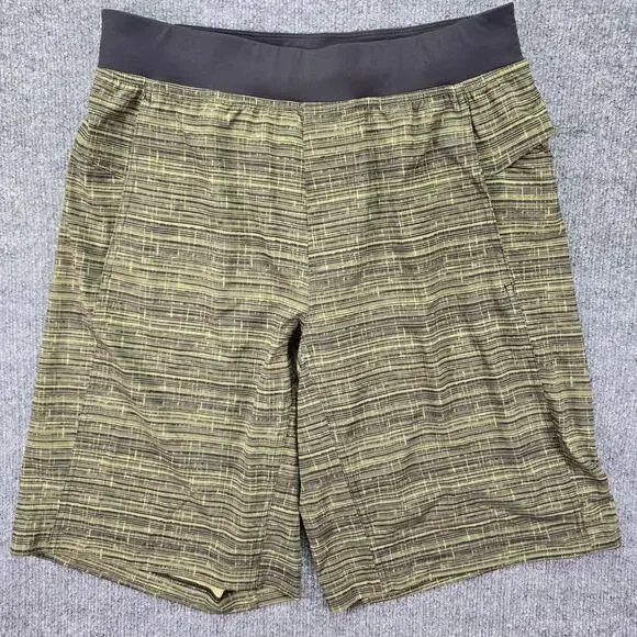 Lululemon T.H.E Short Mens Medium Olive Green Unlined 11