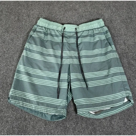 Roark Run Amok Shorts Mens Medium Green ‎ Unlined Pockets Lightweight 7.5
