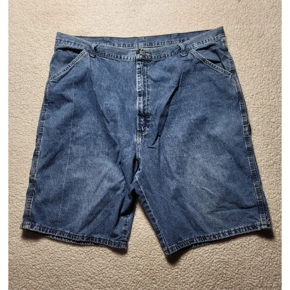 Wrangler WRG Jean Co Mens Carpenter Denim Shorts Blue 40 64SF20V