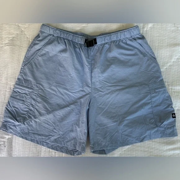 Columbia PFG Women’s Nylon Shorts M Blue Quick Dry Fishing Hiking Pockets