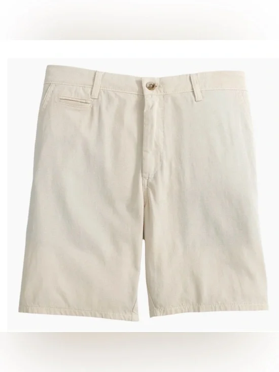Johnnie-O Men's Nassau Cream Casual Chino Shorts stone size 38
