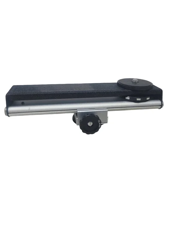 Accura 7 in. Vintage Tripod-Mount Geared Macro Focusing Rail Japan