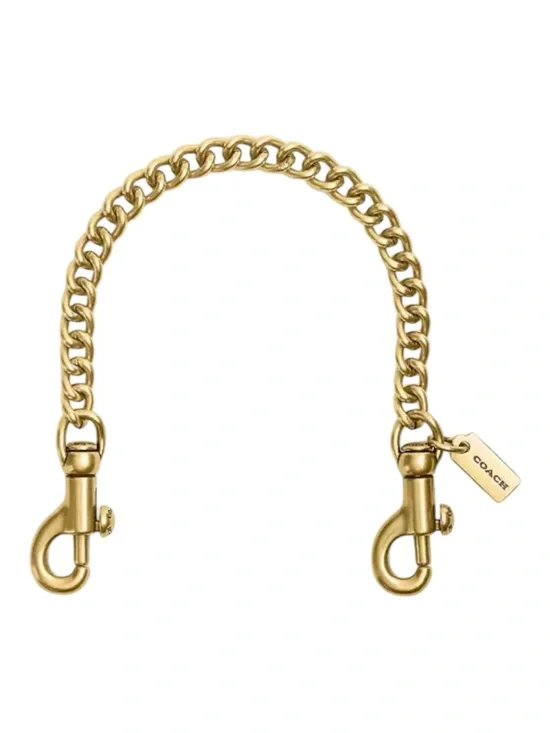 Coach Gold Chain with Logo Tag