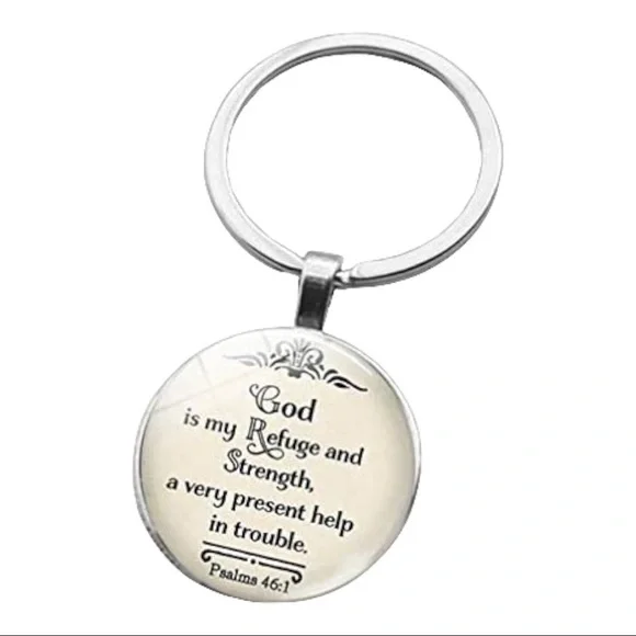 Silver Spiritual Keychain