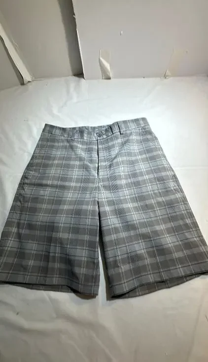 Pebble Beach Performance Plaid Golf Shorts Sz 34