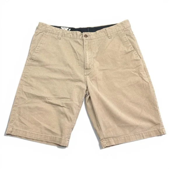Volcom Stone Chino‎ Shorts Mens Size 36 Beige Khaki 10