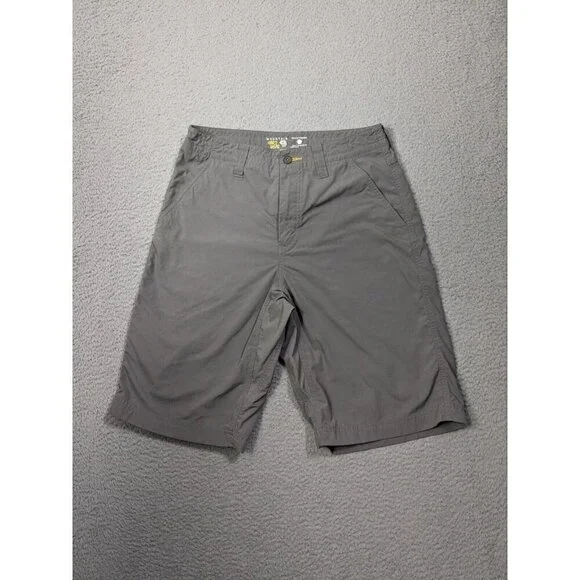 Mountain Hardwear Shorts Mens 30 (Measures 28) Nylon Hiking Outdoor Gray