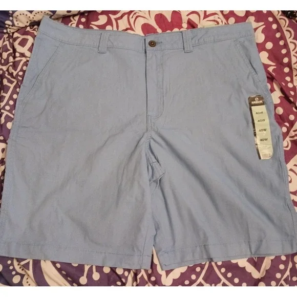NEW Magellan Men's Light Blue Chino Style Golf‎ Shorts, Size 40