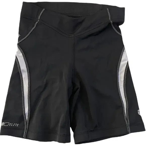 Pearl Izumi Women’s XS elite series black spandex shorts Back Zip Pocket #7371