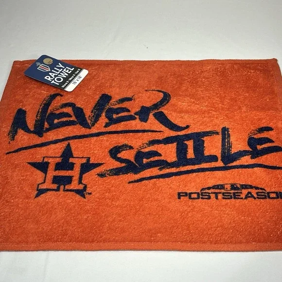 NWT Houston Astros Battle Rag Towel Orange MLB SGA 2018‎ Post Season