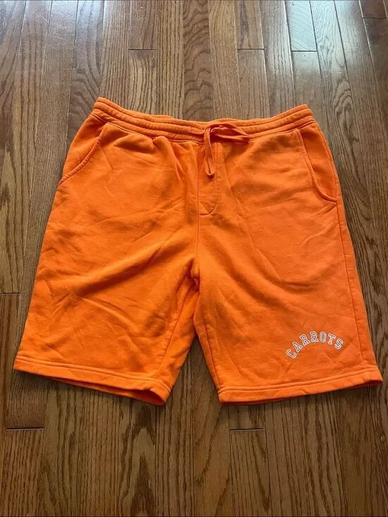 Carrots Orange Fleece Shorts Men’s Sz Large