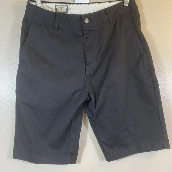 Volcom Shorts Men Size 30 Black Vmonty Chino Short