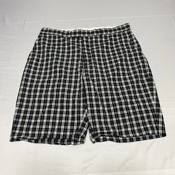 Vintage Polo Ralph Lauren Plaid Chino Shorts Men's 36 Preppy Adjustable Waist