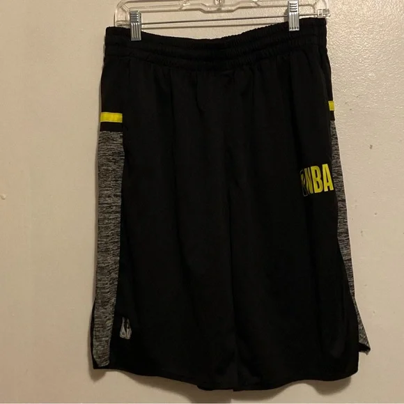 NBA Men's Black and Gray Shorts size‎ medium Basketball Workout Stretch Pull On