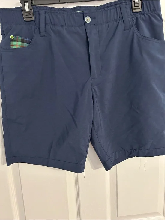 William Murray Golf Navy Flat-Front Performance Shorts