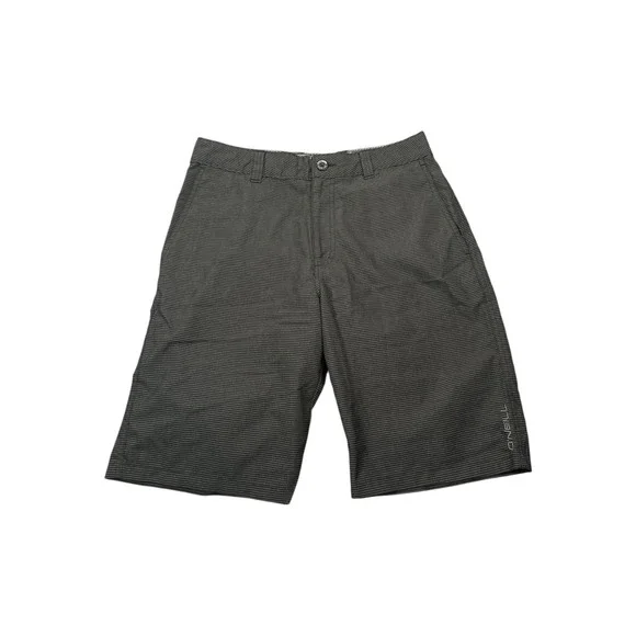 ONeill Hybrid Shorts Mens 30 Grey Black Striped Boardshorts Casual Walk Shorts