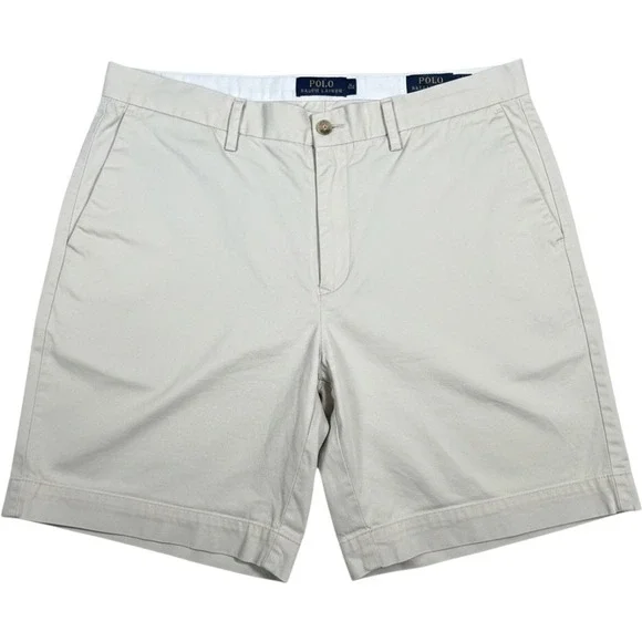 Polo Ralph Lauren Shorts Mens 35 Khaki Classic Fit Cotton Chino 9