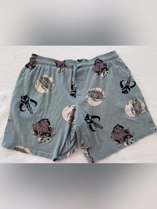 Star Wars Baby Yoda Men's Size  L Cotton blend Pajama short B1