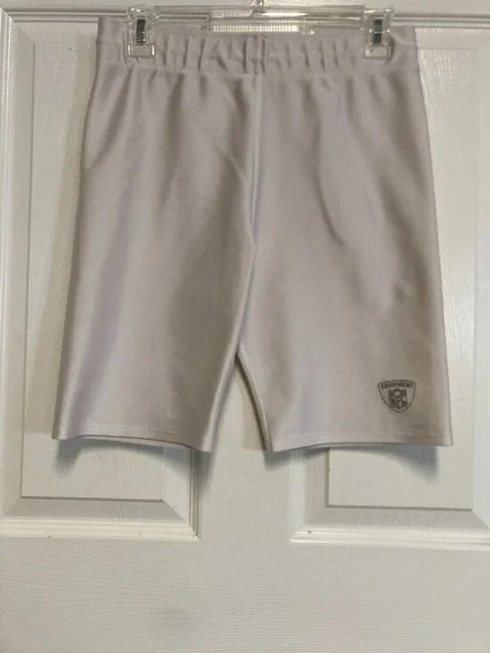 NFL EQUIPMENT Authentic on field practice shorts white w/logo draw string tie no