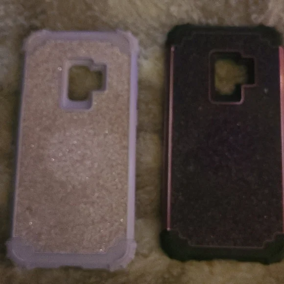 2 samsung galaxy s9 glitter phone cases