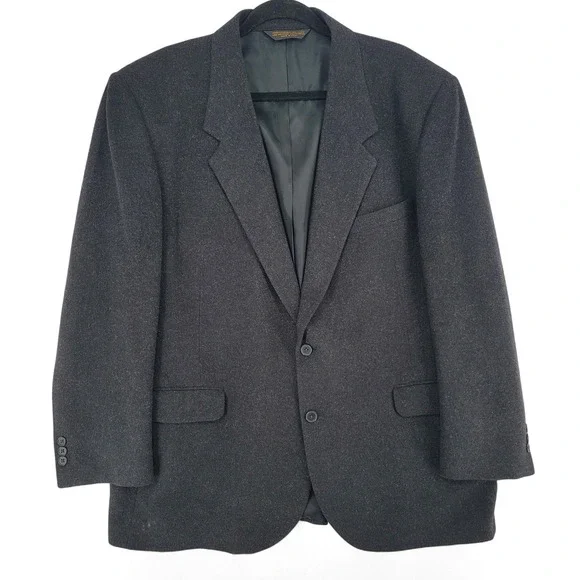 Botany 500‎ Camel Hair Blazer Men's Large Vintage Classic Dark Academia EUC