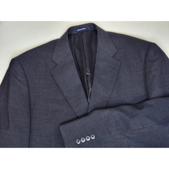 Roundtree and Yorke Suit Jacket Blazer Mens Size‎ 42 Black