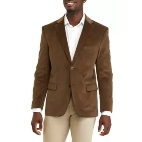 NWT Saddlebred brown‎ corduroy sportscoat Size 44L