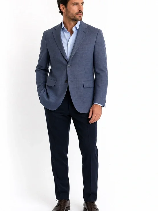 Chivari Made in Italy Wool Houndstooth Blazer Size 40