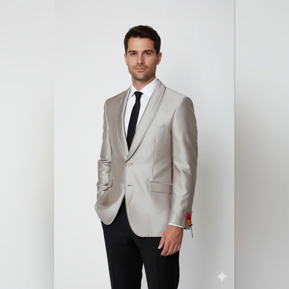 Robert ORSINI‎ CHAMPAGNE NWT SINGLE BREASTED DOUBLE VENT SLIM CUT SPORT COAT