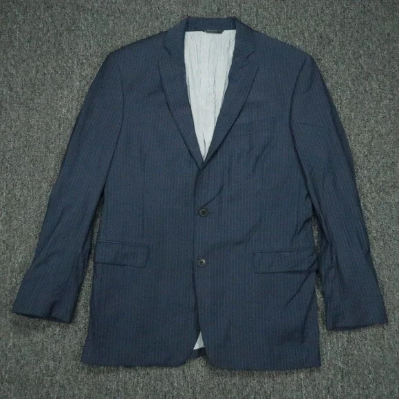 Brooks Brothers Blazer Mens 40R Blue Wool Explorer Regent Fit Striped Sport Coat